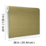 Maguey Sisal Fern Grasscloth Wallpaper with Traditional Natural Texture - York GV0145NW