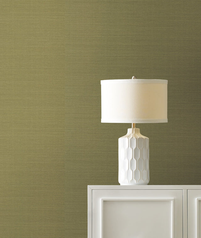 Maguey Sisal Fern Grasscloth Wallpaper with Traditional Natural Texture - York GV0145NW
