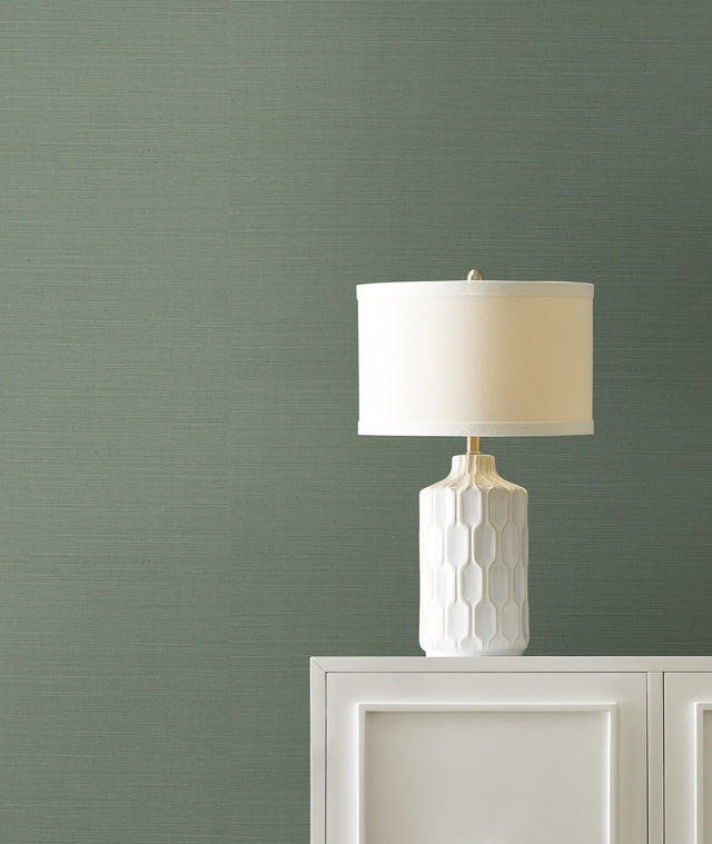Maguey Sisal Sage Grasscloth Wallpaper, Traditional Style - York GV0146NW