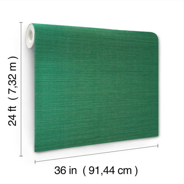 Maguey Sisal Jade Grasscloth Wallpaper with Traditional Natural Texture - York GV0147NW