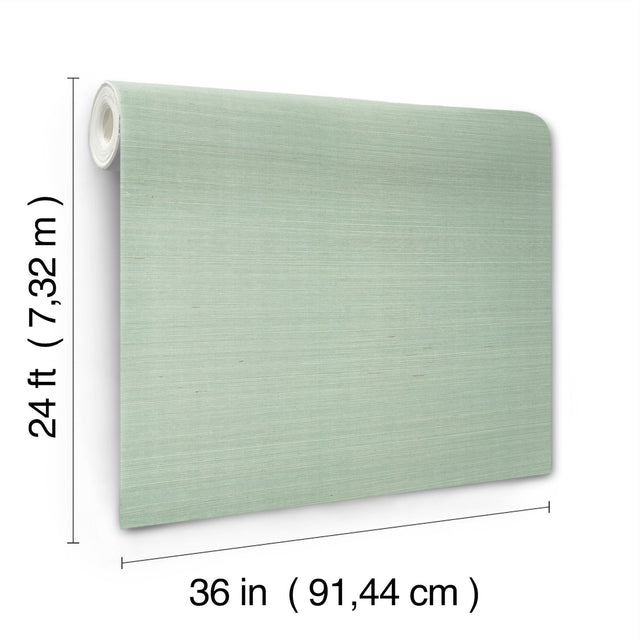 Maguey Sisal Seaglass Grasscloth Wallpaper, Traditional Style - York GV0150NW