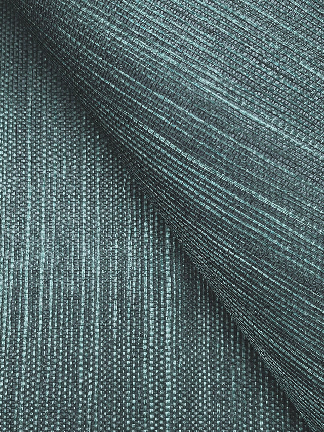 Maguey Sisal Peacock Wallpaper with Traditional Grasscloth Style - York GV0154NW
