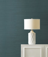 Maguey Sisal Peacock Wallpaper with Traditional Grasscloth Style - York GV0154NW