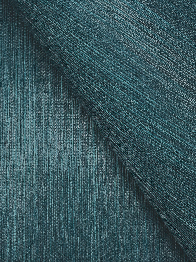 Maguey Sisal Agean Blue Grasscloth Wallpaper - York GV0156NWFD