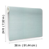 Maguey Sisal Celadon Grasscloth Wallpaper, Traditional Non Woven - York GV0157NW