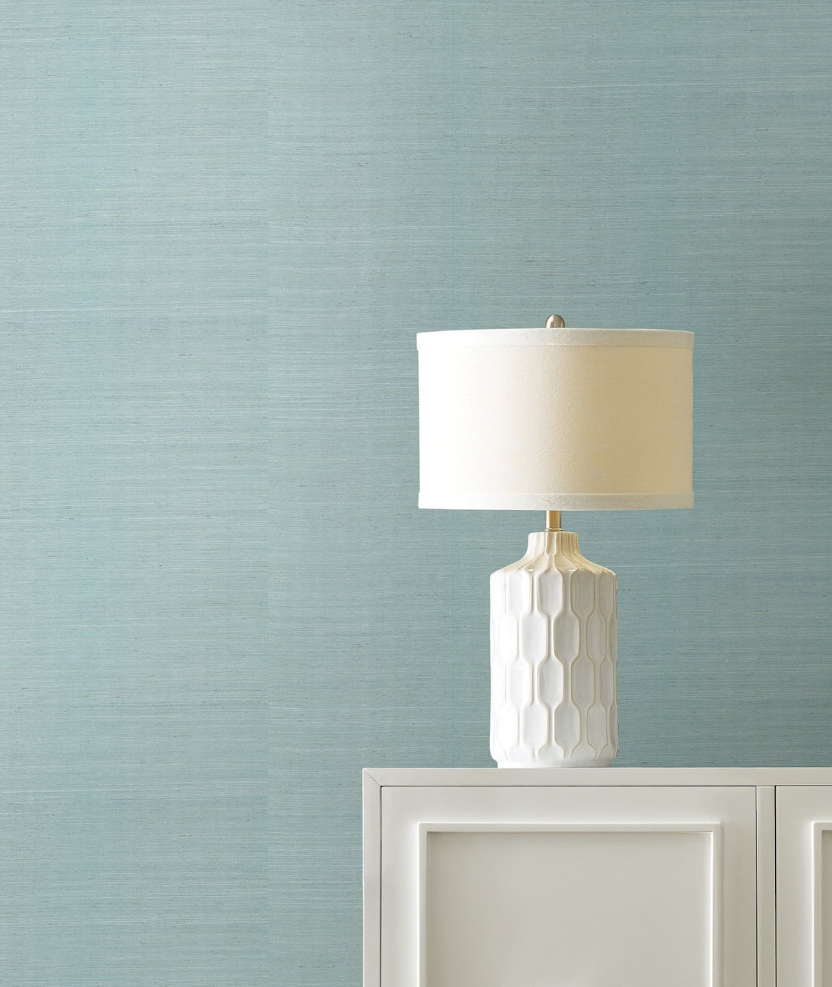 Maguey Sisal Celadon Grasscloth Wallpaper, Traditional Non Woven - York GV0157NW