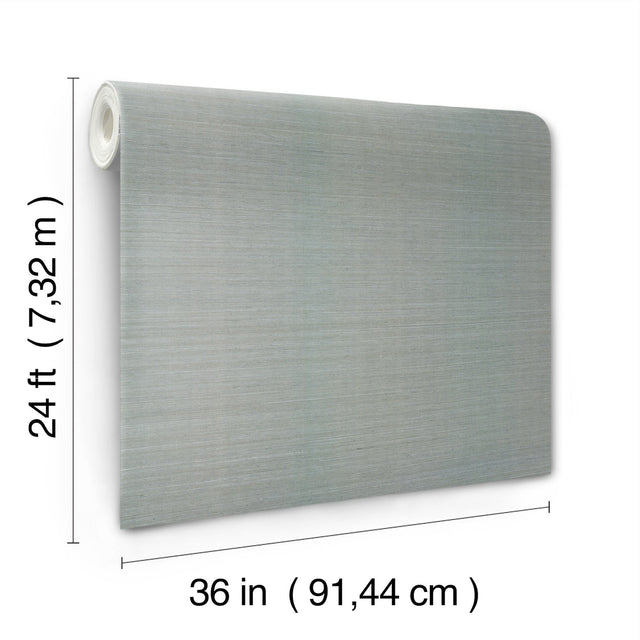 Maguey Sisal Slate Grasscloth Wallpaper, Traditional Style - York GV0158NW