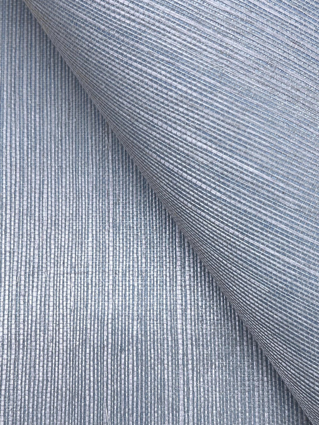 Maguey Sisal Cornflower Blue Grasscloth Wallpaper - York GV0160NWFD