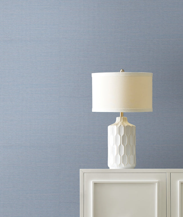 Maguey Sisal Cornflower Grasscloth Wallpaper, Traditional Style - York GV0160NW