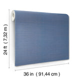 Maguey Sisal Bluebell Grasscloth Wallpaper with Traditional Style - York GV0161NW