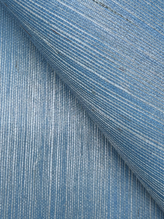 Maguey Sisal Azure Grasscloth Wallpaper with Traditional Style - York GV0162NWFD