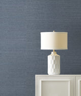 Maguey Sisal Denim Wallpaper with Traditional Grasscloth Style - York GV0163NW
