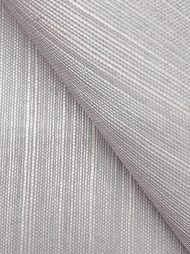 Maguey Sisal Apollo Grey Grasscloth Wallpaper, Traditional - York GV0166NW