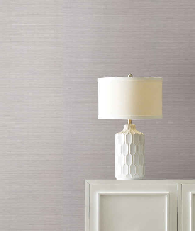 Maguey Sisal Apollo Grey Grasscloth Wallpaper, Traditional - York GV0166NW