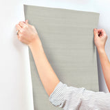 Plain Grey Grass Sisal Grasscloth Traditional Wallpaper - York GV0167MH