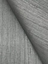 Maguey Sisal Graphite Grasscloth Wallpaper with Metallic Effect - York GV0170NWFD