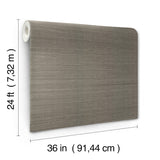 Maguey Sisal Smoke Grasscloth Wallpaper - Traditional Style - York GV0171NW