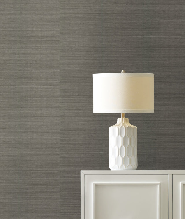 Maguey Sisal Smoke Grasscloth Wallpaper - Traditional Style - York GV0171NW