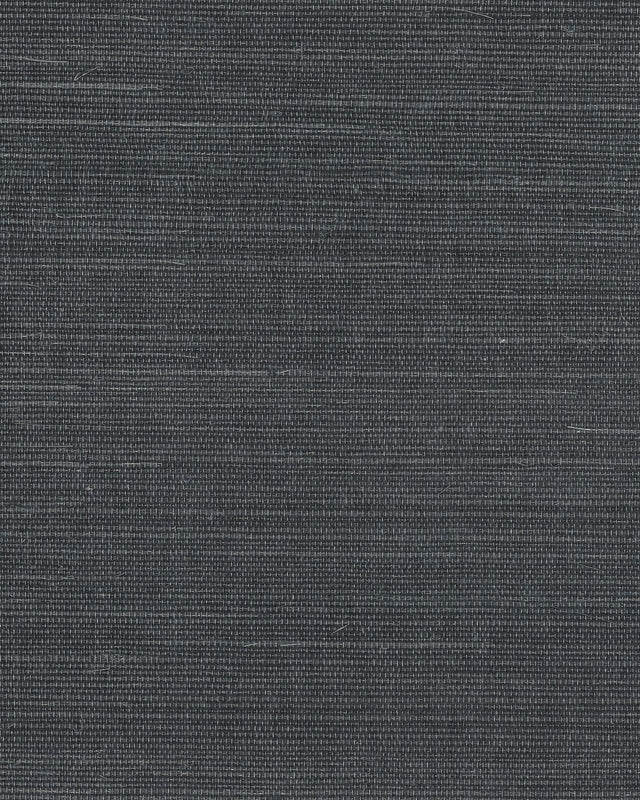 Maguey Sisal Gunmetal Wallpaper with Grasscloth Texture - York GV0172NW