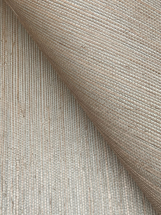 Maguey Sisal Putty Wallpaper with Traditional Grasscloth Texture - York GV0175NWFD