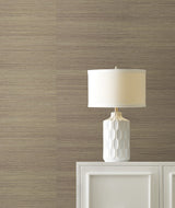 Maguey Sisal Black Grasscloth Wallpaper with Traditional Natural Weave - York GV0177NW