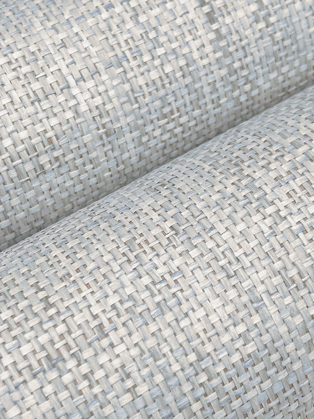 Edo Paperweave Sky Grasscloth Wallpaper with Paper Weave Texture - York GV0180