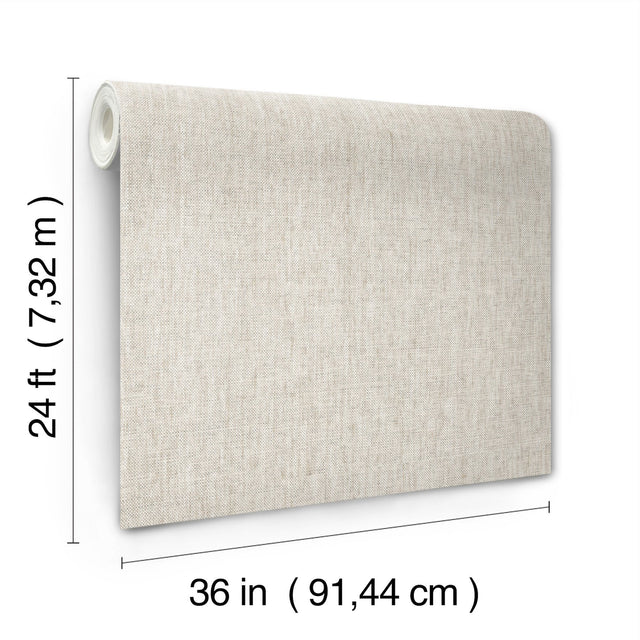 Kami Paperweave Smoke Wallpaper with Paper Weave Grasscloth Texture - York GV0182LM