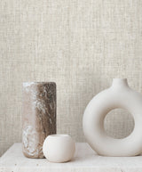 Edo Paperweave Smoke Wallpaper with Traditional Grasscloth Paper Weave Texture - York GV0182