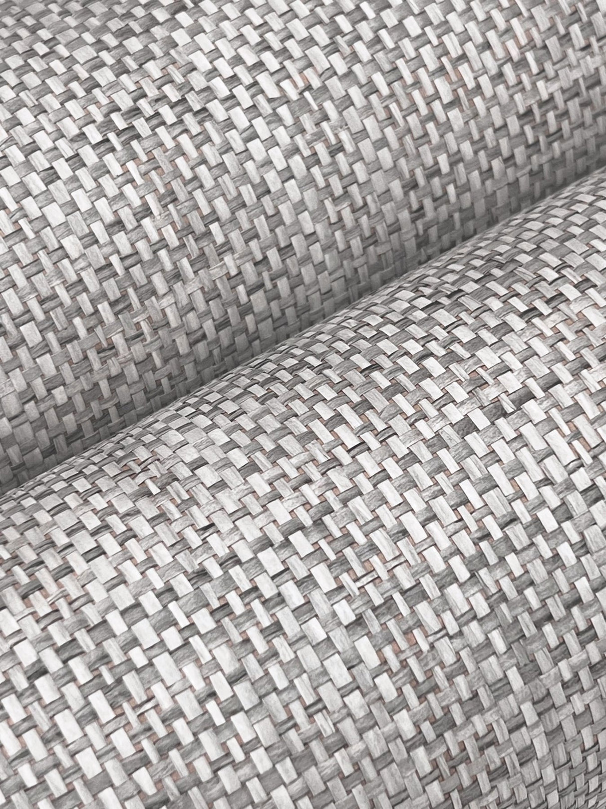 Kami Paperweave Charcoal Wallpaper with Paper Weave Grasscloth Feature Wall - York GV0183LM