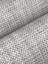 Edo Paperweave Charcoal Wallpaper with Paper Weave Grasscloth Texture - York GV0183