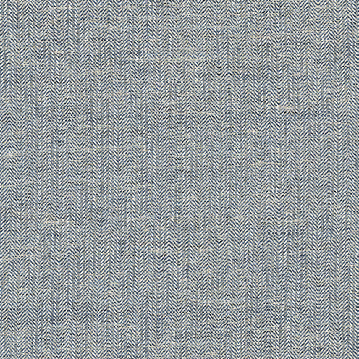 Tailored Weave Blue Grasscloth Wallpaper with Paper Weave Herringbone Motif - York GV0196