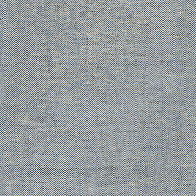 Tailored Weave Blue Grasscloth Wallpaper with Paper Weave Herringbone Motif - York GV0196