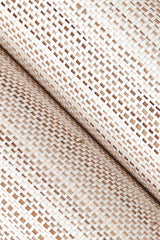 Marled Abaca White Grasscloth Wallpaper - York GV0201