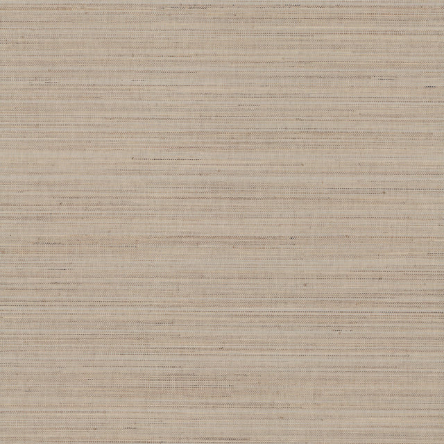 Marled Abaca Taupe Grasscloth Wallpaper - Ronald Redding GV0202 - York