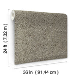 Brilliant Mica Graphite Wallpaper with Metallic Raised Texture - York GV0215