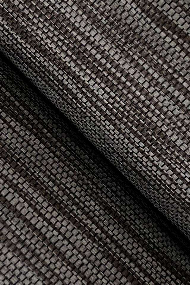 Horizon Paperweave Black Grasscloth Wallpaper - York GV0221