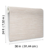 Horizon Paperweave Taupe Grasscloth Wallpaper with Organic Paper Weave Texture - York GV0225