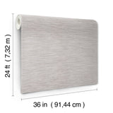 Horizon Paperweave Grey Grasscloth Wallpaper - York GV0226