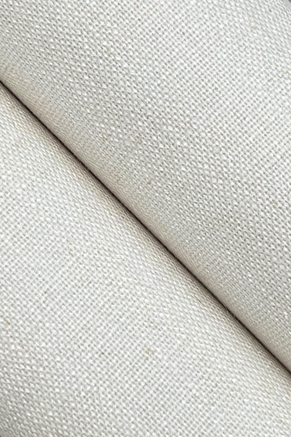 Classic Linen White Wallpaper with Traditional Weaves Linen Pattern - York GV0228