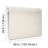 Classic Linen White Wallpaper with Traditional Weaves Linen Pattern - York GV0228