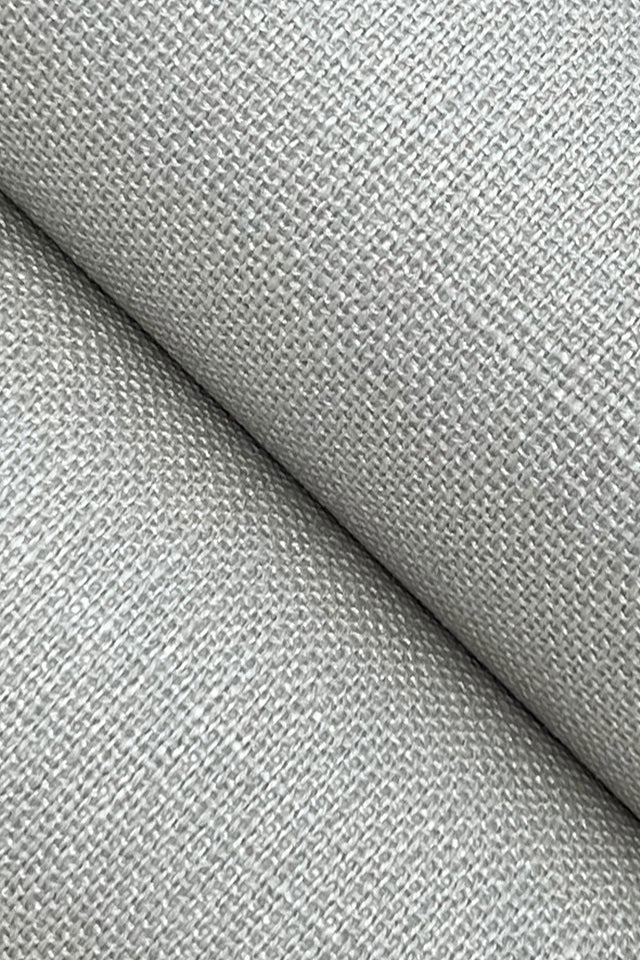 Classic Linen Grey Wallpaper with Woven Linen Texture - York GV0229