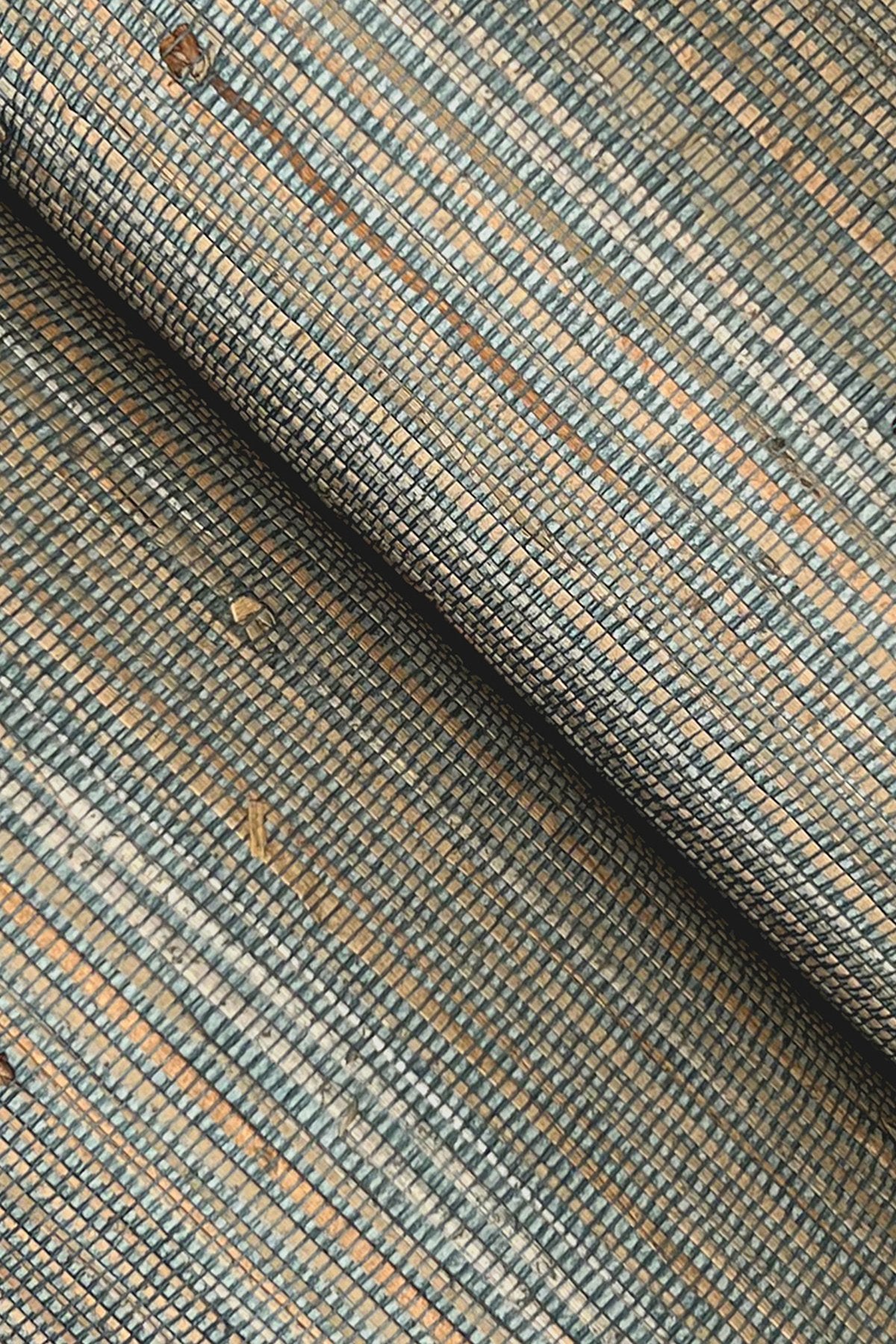 Knotted Grass Spruce Grasscloth Wallpaper with Traditional Natural Weave - York GV0232