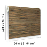 Hyacinth Leaf Natural Wallpaper with Traditional Novelty Pattern - York GV0236