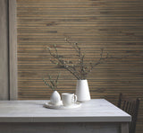 Hyacinth Leaf Natural Wallpaper with Traditional Novelty Pattern - York GV0236