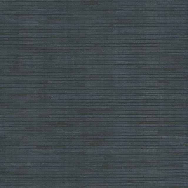Hyacinth Leaf Navy Wallpaper with Traditional Novelty Pattern - York GV0237