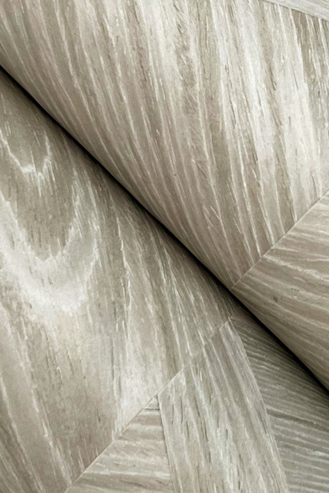 Interlocking Wood Moss Wallpaper with Traditional Wood Veneer Pattern - York GV0241