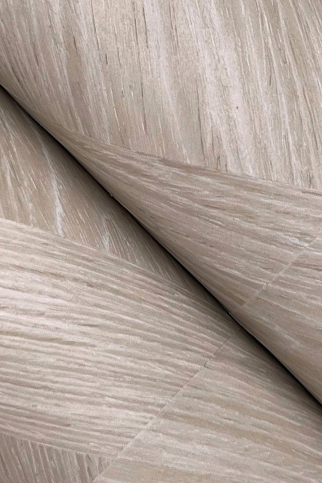 Interlocking Wood Taupe Wallpaper with Wood Veneer Chevron Pattern - York GV0243