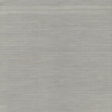 Handcrafted Shimmering Paper Grey Wallpaper with Metallic Horizontal Stripe - York GV0253