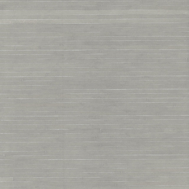 Handcrafted Shimmering Paper Grey Wallpaper with Metallic Horizontal Stripe - York GV0253
