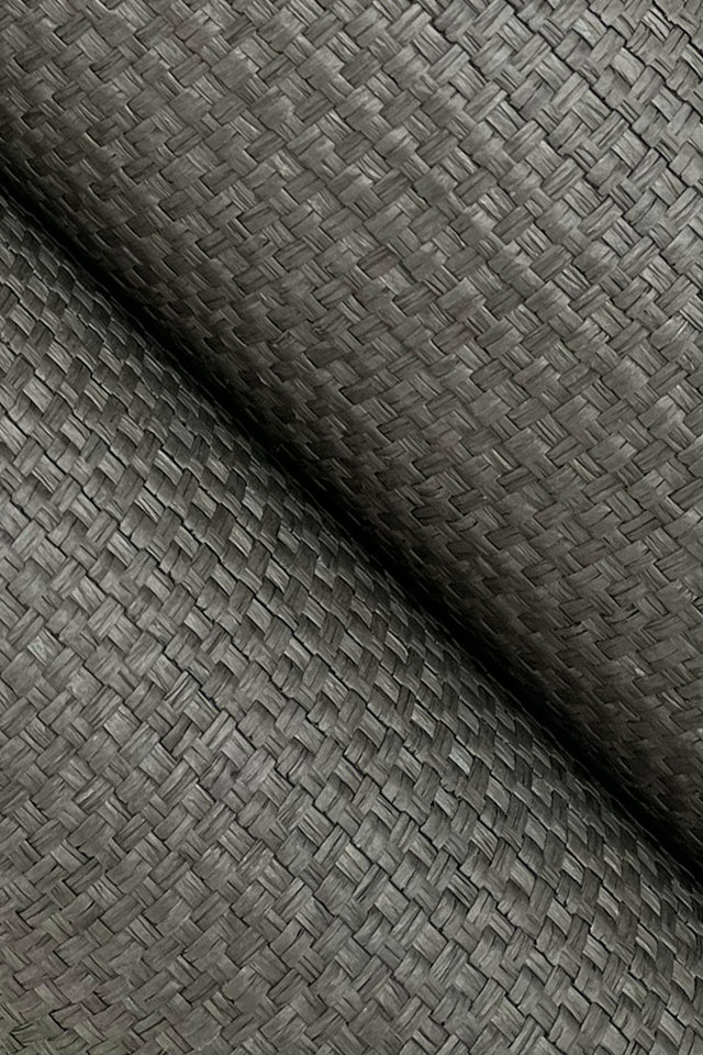 Wicker Work Evergreen Wallpaper with Paper Weave Grasscloth Texture - York GV0261
